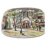 VINTAGE SCENES OF PARIS TRIVETS, COUNT OF 8