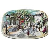 VINTAGE SCENES OF PARIS TRIVETS, COUNT OF 8