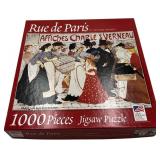 "RUE DE PARIS AFFICHES CHARLES VERNEU" VINTAGE PUZZLE 1000 PIECES