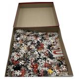 "RUE DE PARIS AFFICHES CHARLES VERNEU" VINTAGE PUZZLE 1000 PIECES