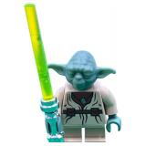 STAR WARS: LEGO YODA MINIFIG with LIGHTSABER
