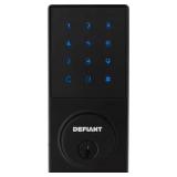 DEFIANT SQUARE AGED BRONZE ELECTRIC SINGLE CYLINDER KEYPAD DEADBOLT
