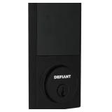 DEFIANT SQUARE AGED BRONZE ELECTRIC SINGLE CYLINDER KEYPAD DEADBOLT