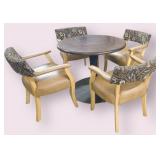 CAFE TABLE AND 4 CHAIRS