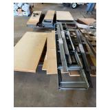 Lot of Metal Shelving (544428) Two Sets of Metal Shelving, *See Description For Dimensions