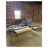 Lot of Metal Shelving (544428) Two Sets of Metal Shelving, *See Description For Dimensions