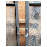 Vintage Doors (545277) Metal Doors with Frosted Glass Panes