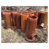 Lot of Ceramic Pipes (545299) 45 Pipes at Different Sizes, *See Description