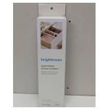 Set of 2 Plastic Drawer Dividers White - Brightroom™: Organizer for Clothes, Dresser Separator