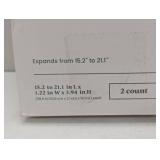 Set of 2 Plastic Drawer Dividers White - Brightroom™: Organizer for Clothes, Dresser Separator