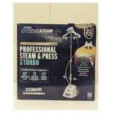 Conair Extreme Steam Full Size Garment Steamer GS121: Standing Steamer for Clothing, 1100W, Detachable Tank, White - Missing Wheel