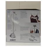 Conair Extreme Steam Full Size Garment Steamer GS121: Standing Steamer for Clothing, 1100W, Detachable Tank, White - Missing Wheel