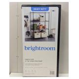 4 Tier Wide Wire Shelving Black - Brightroom™: Steel Storage Shelves, Adjustable Wire Rack, 350 lb Capacity