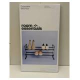 2 Tier Expandable Shoe Rack Gunmetal - Room Essentials™
