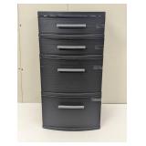 4 Drawer Medium Tower Black - Brightroom