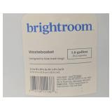 1.6gal Round Step Trash Can - Brightroom™: Compact Pedal-Operated Lid, Small Bathroom Bin, Textured White Finish