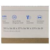 3 Tier Metal Utility Cart - Brightroom™ - Black