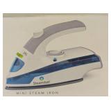 SteamFast 710 Mini Steam Iron: Travel Garment Iron with Folding Handle, 800W, Aluminum Soleplate