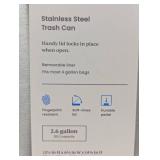 10L Stainless Slim Step Trash Can - Brightroom™