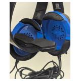 Pair of Turtle Beach Recon Chat PlayStation Headset – PS5, PS4 3.5mm – Glasses Friendly, High-Sensitivity Mic, Black/Blue