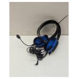 Pair of Turtle Beach Recon Chat PlayStation Headset – PS5, PS4 3.5mm – Glasses Friendly, High-Sensitivity Mic, Black/Blue