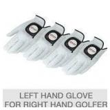 Kirkland Signature Leather Golf Glove, Right Handed, 4-pack - Small