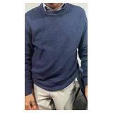 GAP Seed Stitch Sweater-Large-Navy Blue