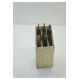 Vintage razors in wood holder