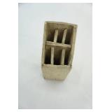 Vintage razors in wood holder