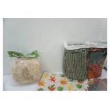 Home Decor, Craft Materials & Table Linens Lot