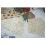 Home Decor, Craft Materials & Table Linens Lot