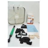 Electric Heating Pad & Box Fan Lot