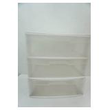 3 drawer storage cart