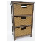 3 drawer storage stand-pull out baskets