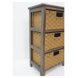 3 drawer storage stand-pull out baskets