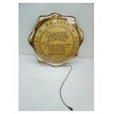 Samuel Adams lighted beer sign 18" diameter
