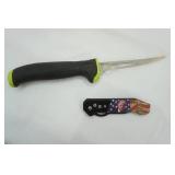 Filet Knife & Trump Folding Pocket Knife