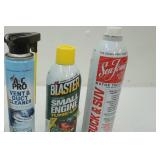 Caulk & Seafoam, vent & duct cleaner, small engine tune up
