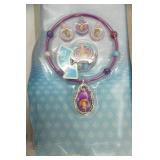 Tinkerbell Glitter Memory Stone & Princess Sofia Necklace