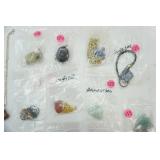 Jewelry Lot: rock pendant necklaces