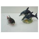 dolphin figurines