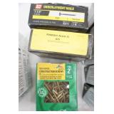 hardware supply lot: screws, nails, bolts