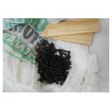 hardware supply lot: staples, nails, screws