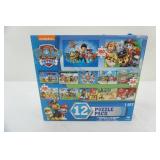 Paw Patrol 12 puzzle pack