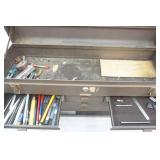 Metal Toolbox & contents