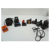 Variety of batteries & charging blocks