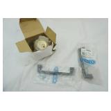 deadbolt and 2 handles