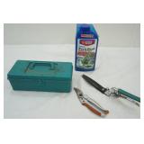 Tree & Shrub Protect & Feed, Clippers in poly tool box