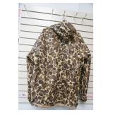 Waterproof, lined camo raincoat