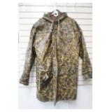 Waterproof, lined camo raincoat